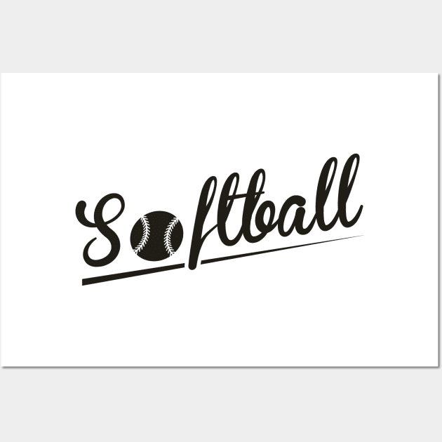 Softball Wall Art by nektarinchen